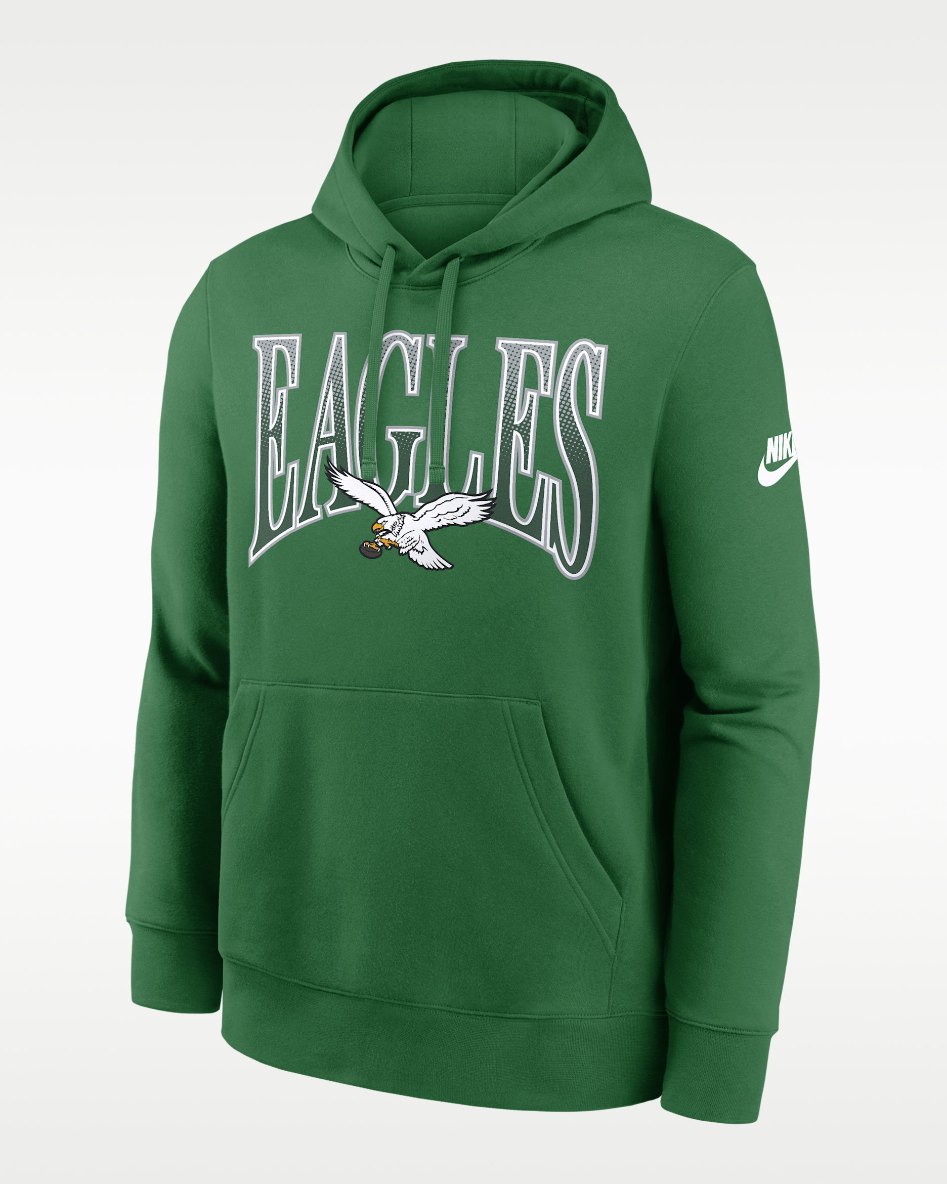 NFL EAGLES 3段ロゴプリントパーカー ×ヴィンテージ バイカラーベスト Philadelphia Eagles Rewind Club Men's Nike NFL Pullover Hoodie